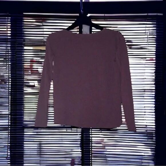 H&M Y2K Sweater Red Animal Print ‘Team NYC 48’ Semi Sheer Sparkling Size M EUC - Picture 6 of 16